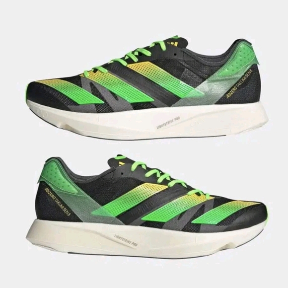 Adidas Adizero Takumi Sen 8 Men's Running Shoes in Beam Yellow - Picture 5 of 13